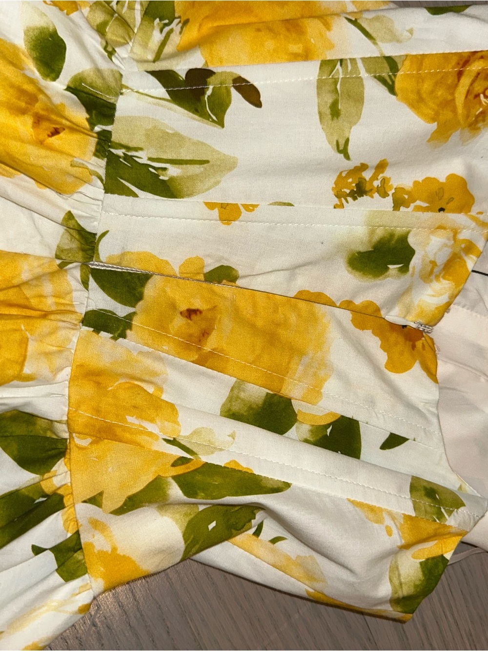 Jason Wu White Dress with Yellow Floral Print - Picture 7 of 7